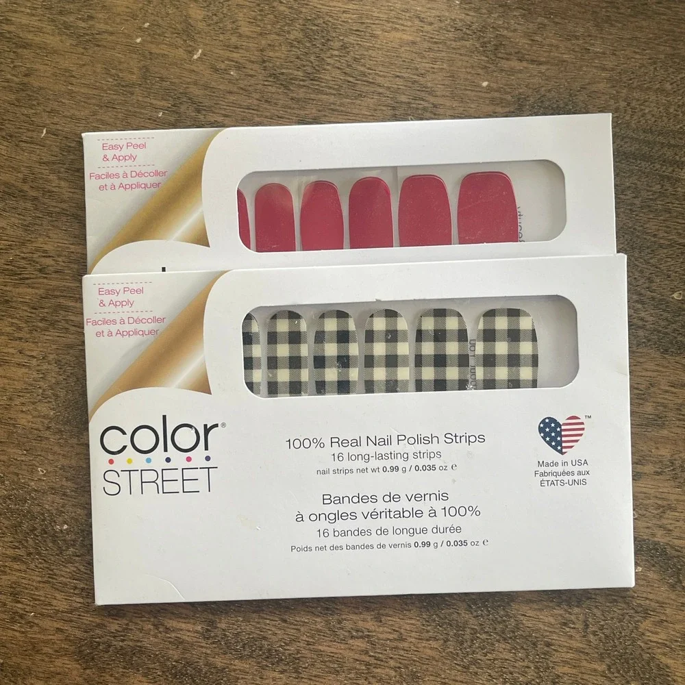 Color Street Plaid About You Beijing Beauty Nail Polish‎ Strips New Sealed